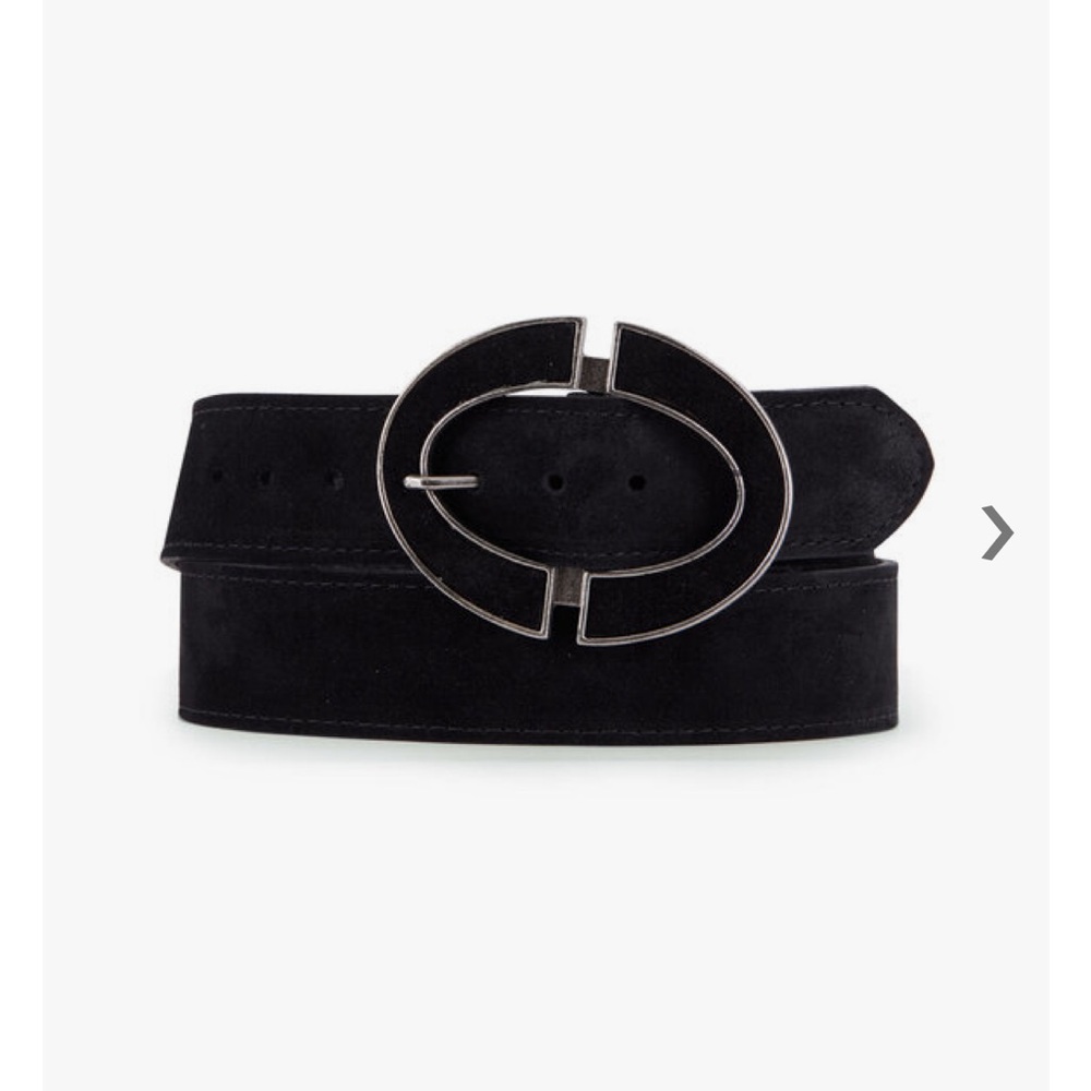 Kim White Suede Belt